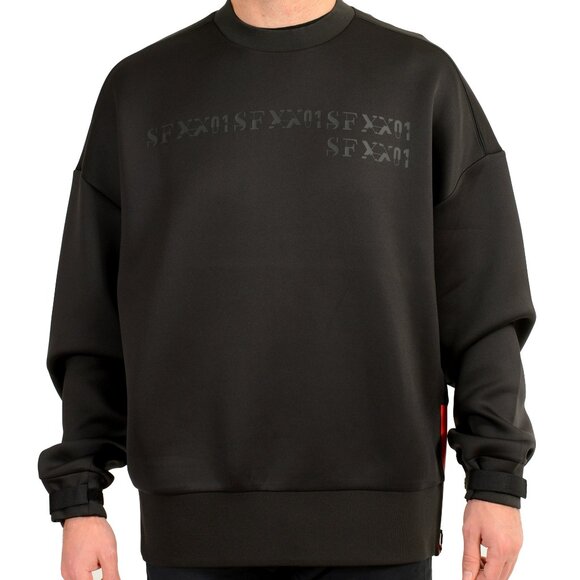 Scuderia Ferrari X Puma Men's Black Logo Print Crewneck Sweatshirt US 2XL IT 56 - Picture 1 of 5